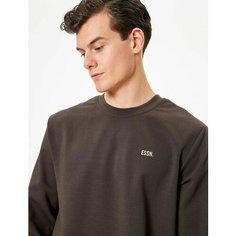 Свитшот KOTON, размер S, , коричневый