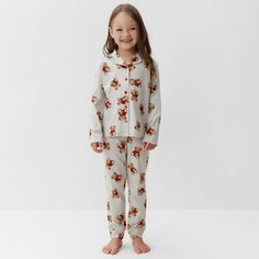 Пижама Kaftan, размер 98/104, бежевый