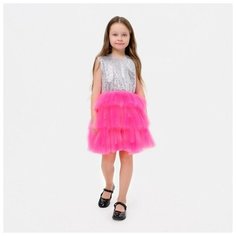 Платье Kaftan, размер 98/104, розовый