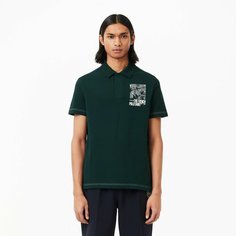 Поло LACOSTE, размер T6, чёрный