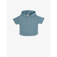Рубашка KOTON, размер 4-5 лет, синий