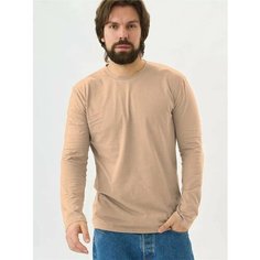 Лонгслив Uzcotton Premium, размер 46-48\M, , бежевый