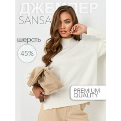 Джемпер Sansa, размер ONE SIZE, , молочный