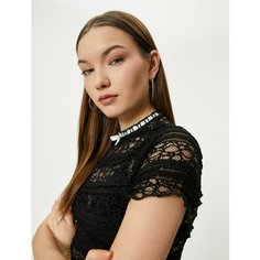 Футболка KOTON, размер XS, черный