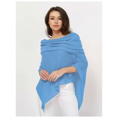 Пончо Lesnikova Design, размер 42-50, голубой