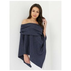 Пончо Lesnikova Design, размер 42-50, индиго