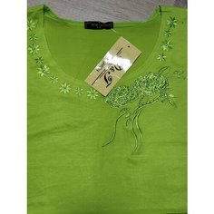 Футболка, размер 50, зелeный Barhati Glam