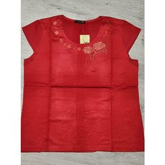 Футболка, размер 50, красный Barhati Glam