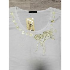 Футболка, размер 50, белый Barhati Glam