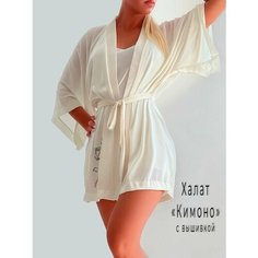 Халат SHAIDES, размер 40-50, бежевый