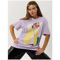 Футболка Little Secret, размер ONE SIZE, лиловый