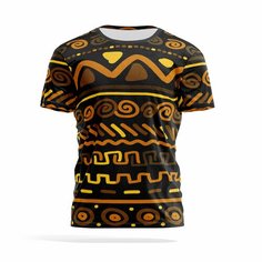 Футболка PANiN Brand, размер XXL, черный, коричневый