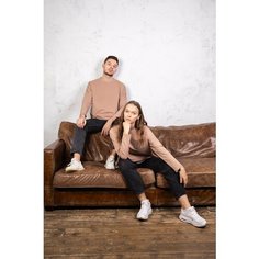 Лонгслив TopMag базовый унисекс, размер xs-s, , бежевый