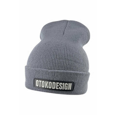 Шапка бини OTOKODESIGN, размер Универсальный, серый