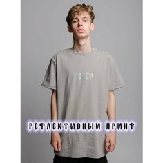 Футболка SEVERCLOTHING, размер S, серый, серый