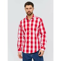 Рубашка BAWER, размер L, красный/белый