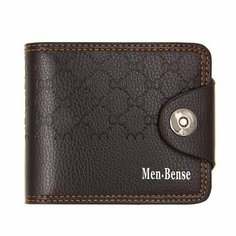 Кошелек Men Bense, фактура тиснение, матовая, коричневый