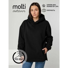 Худи molti, размер XS/S, , черный..