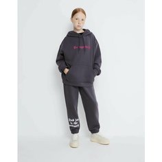 Брюки спортивные Gloria Jeans GJ COOL, размер 10-12л/146-152, серый
