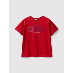 Футболка UNITED COLORS OF BENETTON, размер 160, красный