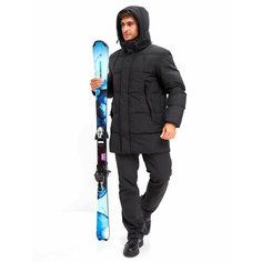 Пуховик WHSROMA Зимняя, размер 56 (3XL), чёрный