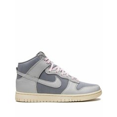 Кроссовки NIKE Dunk Hi Retro, размер 8.5 US (NIKE US), серый