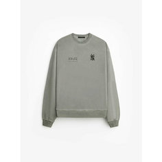 Свитшот Stampd NY Oil Wash Crew, размер L, , серый