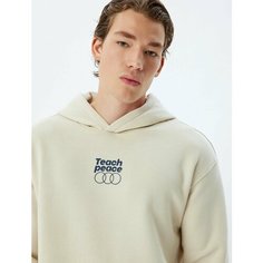 Худи KOTON, размер XXL, , бежевый
