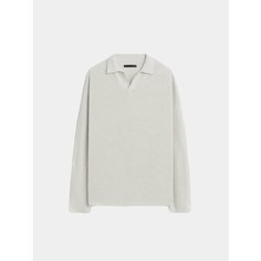 Поло Stampd Stampd Ribbed Knit LS, размер L, белый