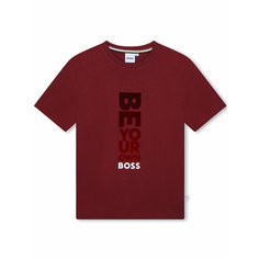 Футболка BOSS, размер 128, красный