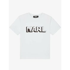Футболка Karl Lagerfeld, размер 128, белый