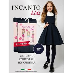 Колготки Incanto, 100 den, 2 шт., размер 104-110, синий
