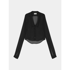 Рубашка Coperni Open Collar, размер M, черный