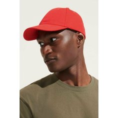 Бейсболка Sols, размер 56-58, красный