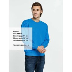 Свитшот molti, размер 4XL, , бирюзовый