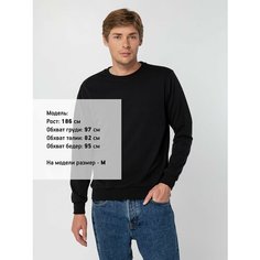Свитшот molti, размер XXXXL, , черный