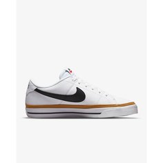 Кеды NIKE Court Legacy Next Nature, размер 7 US, white/desert ochre/team orange/black