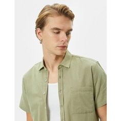 Рубашка KOTON, размер XL, зеленый