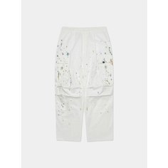 Брюки карго LMC Painting Wide Cargo Pants, размер L, белый L.M.C