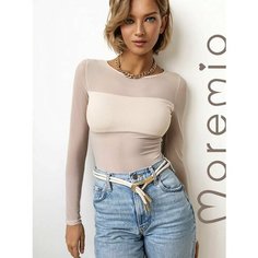 Боди Moremio, размер 34, бежевый