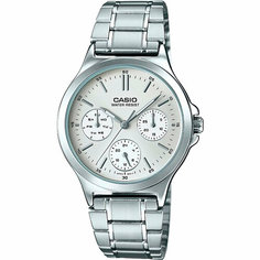 Наручные часы CASIO, серебристый, белый