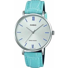 Наручные часы CASIO, бирюзовый/серебристый