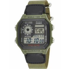 Наручные часы CASIO, зеленый
