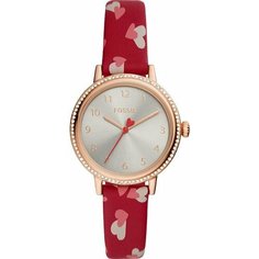 Наручные часы FOSSIL, золотой/красный