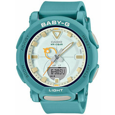 Наручные часы CASIO Baby-G, белый/бирюзовый