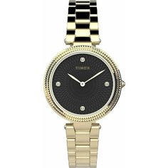 Наручные часы TIMEX, черный/золотой