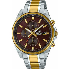 Наручные часы CASIO, серебристый/золото/коричневый