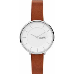 Наручные часы SKAGEN, коричневый