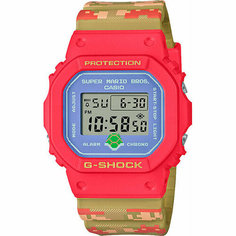 Наручные часы CASIO, красный/зеленый