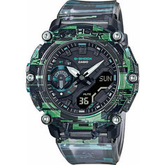 Наручные часы CASIO, зеленый/черный